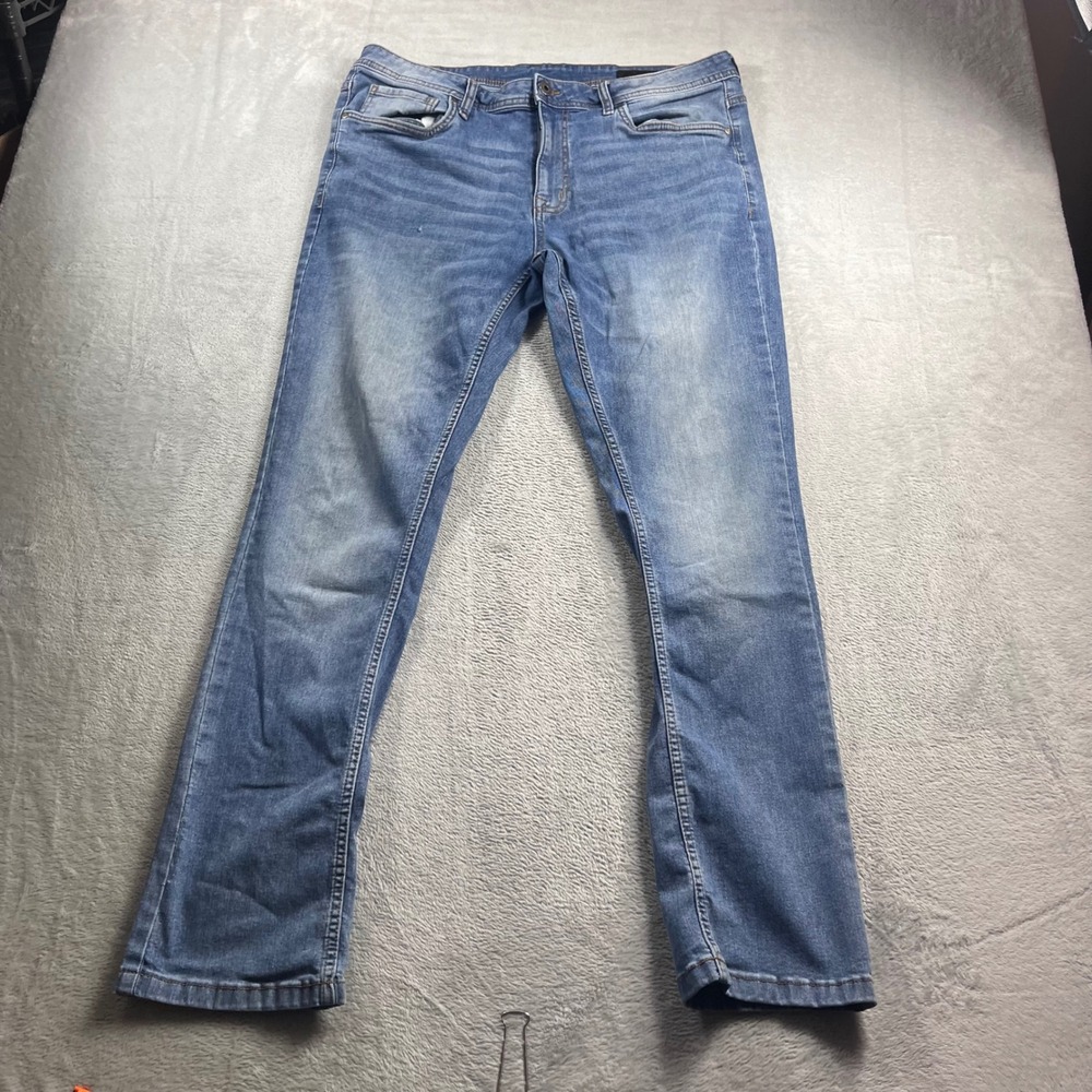 The Perfect Jean NYC Slim Fit Mens Blue Denim Jeans 36x34 Medium Wash
